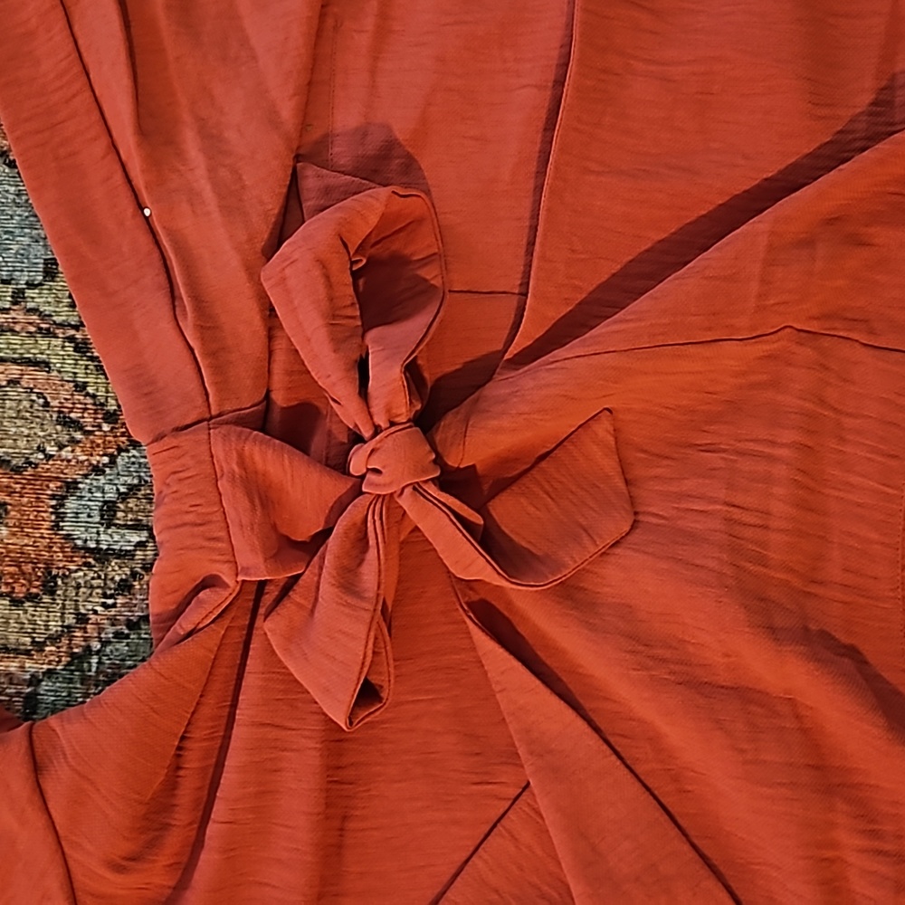 Coral short jumpsuit (great for Easter! - Picture 3 of 4